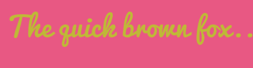 Image with Font Color BFB837 and Background Color E85883
